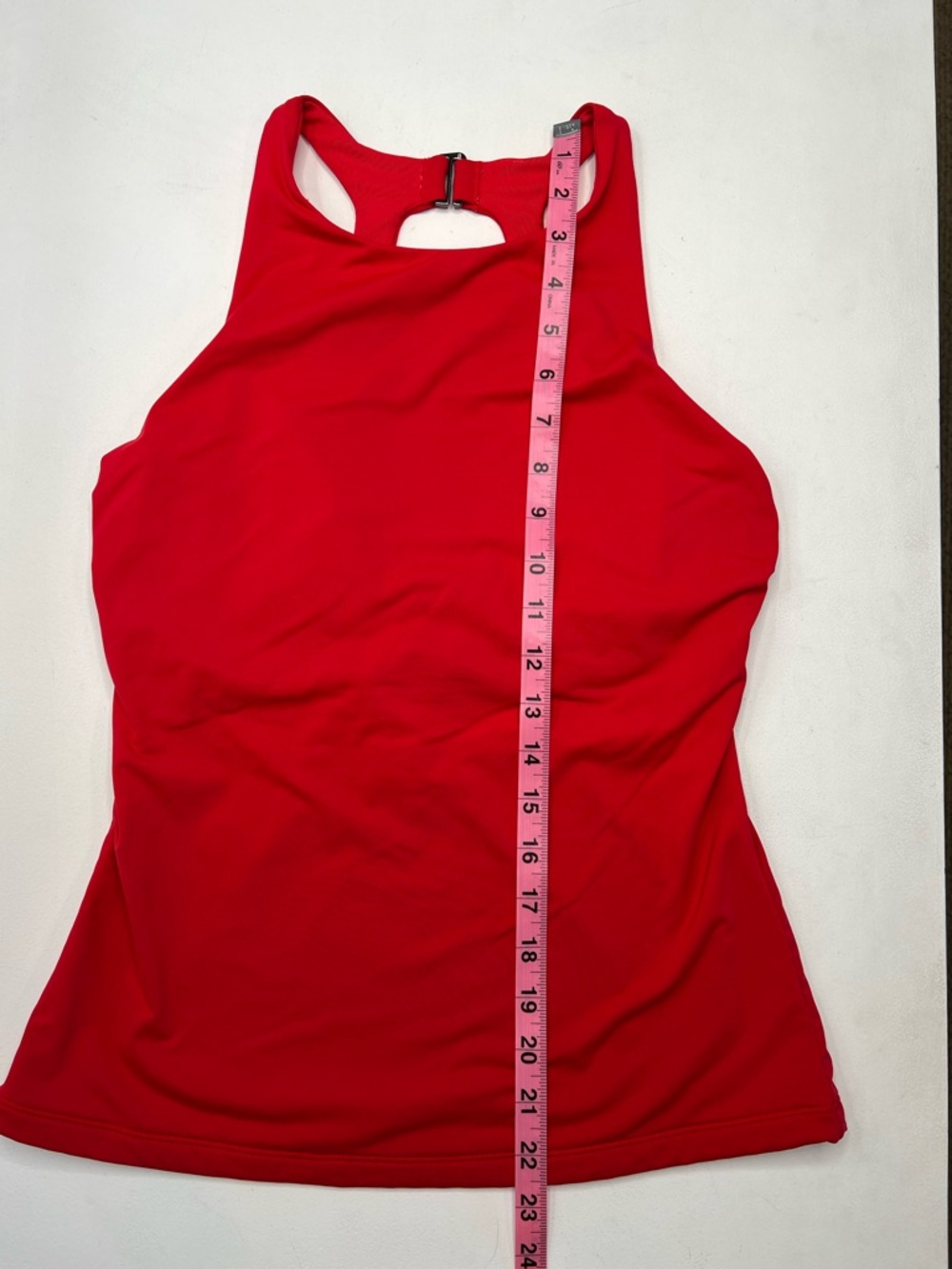 Athleta Maldives Bra Cup Tankini high neck 34D/DD cherry red - Picture 5 of 9